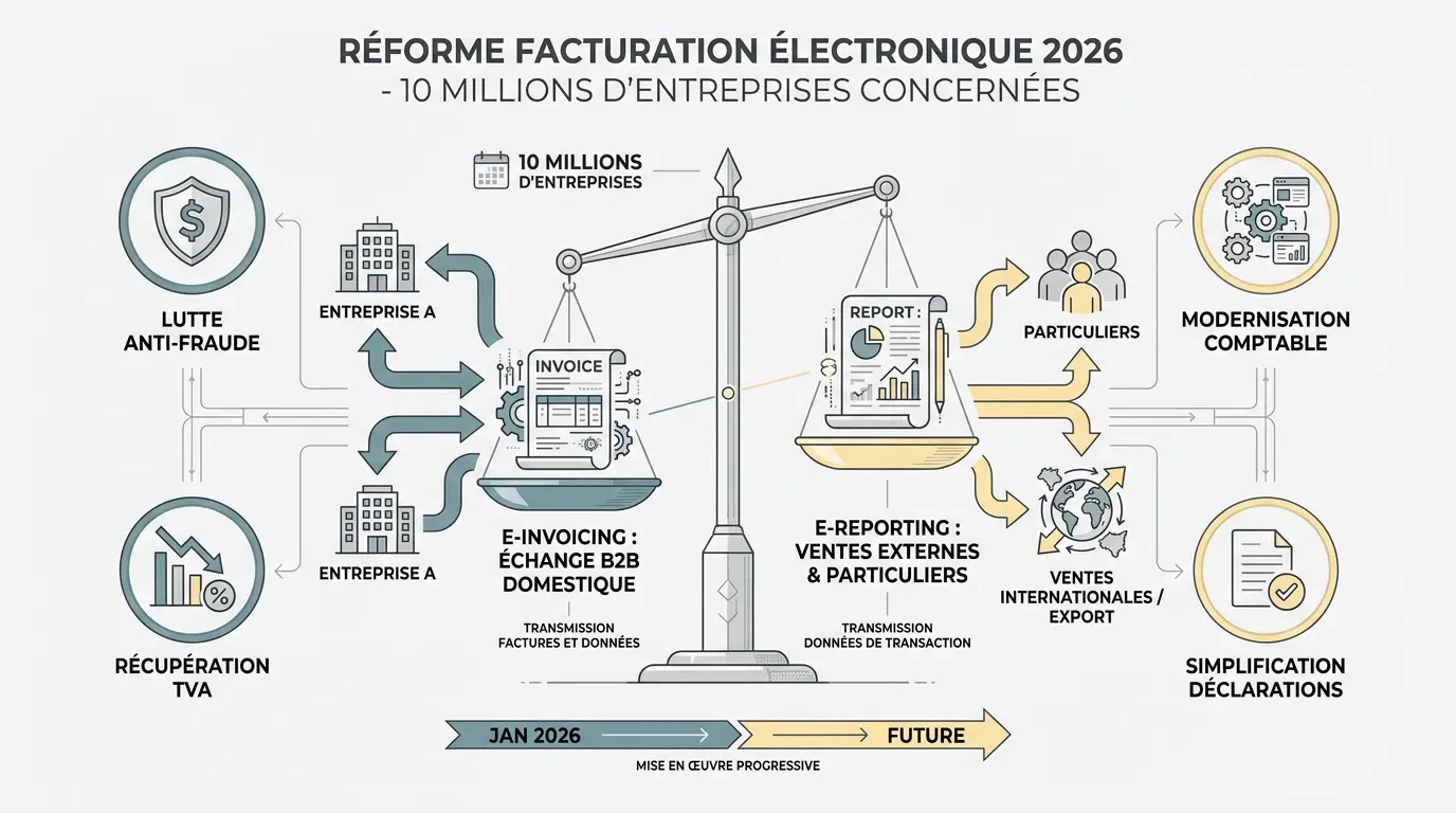 Calendrier et enjeux de la réforme de la facturation électronique 2026 2027